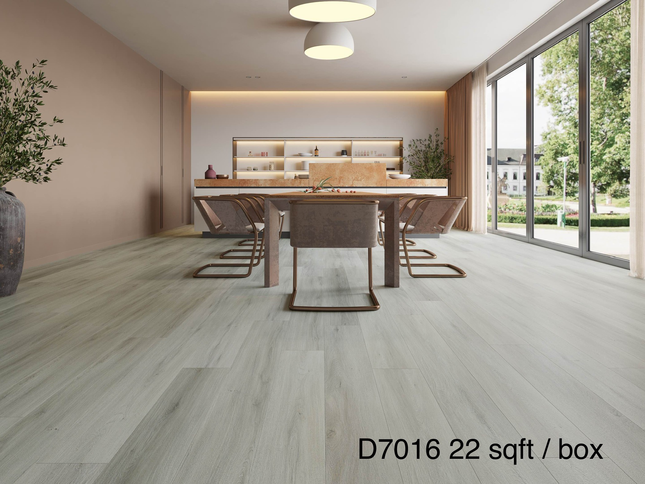 Deep Luxury Vinyl 7mm SPC w/underlay D7016